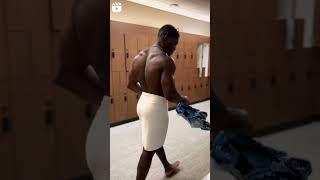 Getting Dressed In The Gym Locker Room