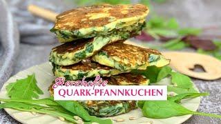 Das perfekte Essen, wenn es schnell gehen muss/ Herzhafte Quark-Pfannkuchen