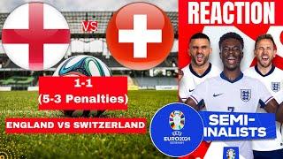 England vs Switzerland 1-1 (5-3 Penalties Live Euro 2024 Football Match Score Highlights Three Lions