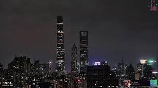 听Jazz 看上海夜景 Listen to jazz and enjoy the night view of Shanghai.