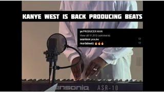 Kanye West is making a beat Just Like in the Good Old Days