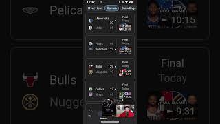 NBA Basketball Scores #nationalbasketballassociation