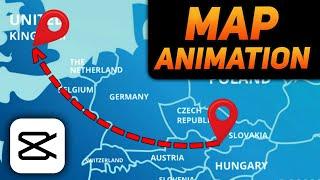 Map Travel Animation in CapCut PC