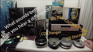 Comparing 10 CD Players - Rotel, Blu-Ray, Sony, Personal CD Players, Discman, Kenwood Changer