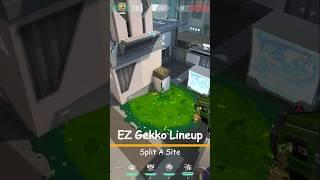 Gekko Lineup Split A Site #valorant #lineupguru #valorantlineups #valorantshorts #gekkolineups