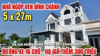 NHÀ RẺ BÌNH CHÁNH HẠ GIÁ 300tr, SHR hỗ trợ vay ngân hàng, gần chợ đường xe hơi