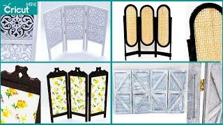 Miniature Dressing Room Screens in 4 Styles | Room Dividers | Cricut Mini Tutorial DIY | 1:12 Scale