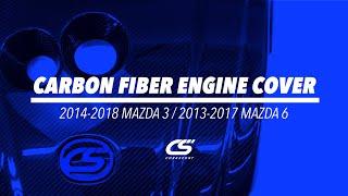 CorkSport Carbon Engine Cover - 2014-2018 Mazda 3 & 2013-2017 Mazda 6