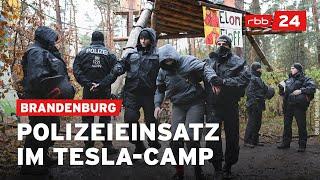 Nach Konfrontationen mit der Polizei: Tesla-Protestcamp aufgelöst