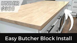 How to Install a Butcher Block Countertop | Easy DIY Tutorial