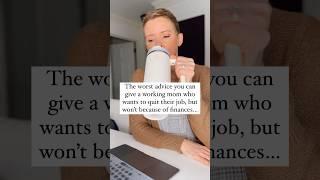 The worst advice you can give to a working mom… #shorts