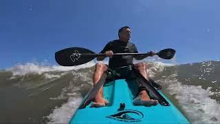 Beginner Plastic Waveski / Sit On Top Surf Kayak by Macski USA.