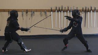 HEMA instructors in rapier sparring: Lee Smith vs. Richard Marsden