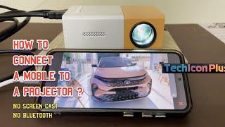 How to Connect Projector to Phone using Cable | Type C to HDMI Converter adapter