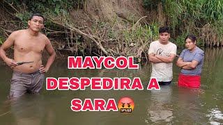 MAYCOL SE canso y le da una gran regañada a SARA esta a punto de despedirla