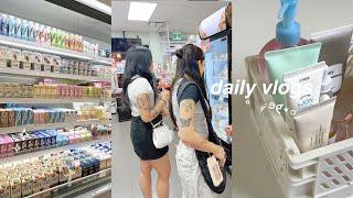 daily vlogs ˚ ༘ ೀ korean skincare, convenience store runs, bubble tea, etc.