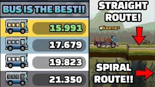 STRAIGHT or SPIRAL ROUTE!!  CHOICE IS YOURS IN COMMUNITY SHOWCASE - Hill Climb Racing 2