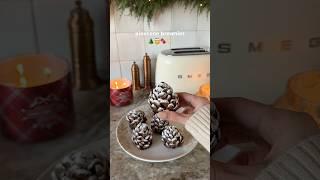 Making Pinecone Brownies  #christmas #baking