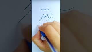 Hassan #name #sign #signature #design #art #calligraphy #hletter #hassan #new #style #h #art