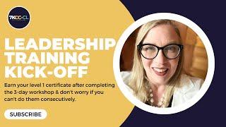 Certified Leadership Training - 3-Day Kick Off