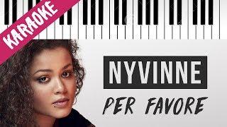 Nyv | Per favore | AMICI 19 // Piano Karaoke con Testo