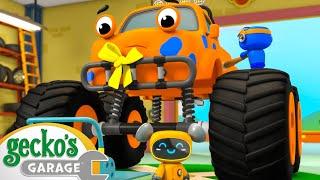 Monster Truck Make Over | Gecko's Garage | Cartoons For Kids | Toddler Fun Learning