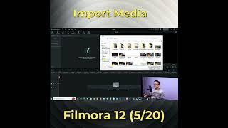 Filmora 12 Basic 5 Import Media #shorts