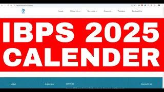 IBPS CALENDER 2025