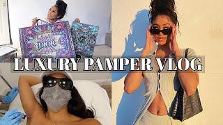 LUXURY $10,000 PAMPERING HOLIDAY VLOG: LASER, SHOPPING, HAIR, AND MINI HAUL!