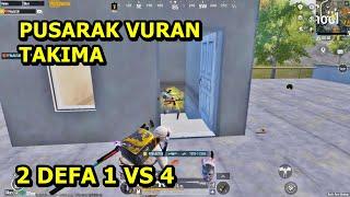 PUSARAK VURAN TAKIMA 2 DEFA 1 VS 4 ! BATUR GAME PUBG MOBİLE