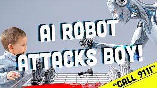  AI ROBOT ATTACKS BOY!! 