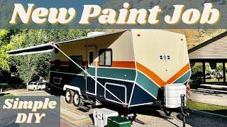 Simple DIY Camper Paint Job - 5 Minute - Start to Finish!