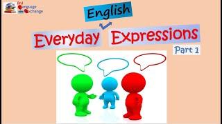 Everyday English Expressions Part 1 ll RnJ Language Exchange