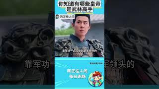 你知道有哪些皇帝是武林高手？