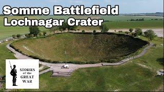 The Lochnagar Crater on the Somme Battlefield