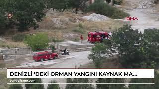 DENİZLİ 'deki orman yangını kaynak makinesinden sıçrayan kıvılcımdan çıkmış: 3 gözaltı