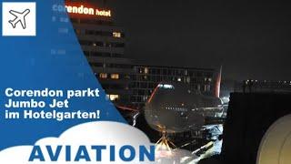 Ein Jumbo Jet im Hotelgarten!