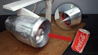 how to make jet engine using soda can(diy jet engine)(diy edf engine)