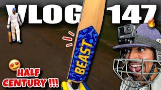 Back to back HALF CENTURIES| MS DHONI SPONSORED JERSEY| 40 Overs Cricket Match Vlog