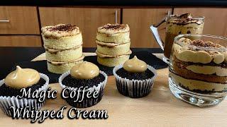 MAGIC Coffee Whipped Cream I Only 3 Ingredients - No eggs, No dairy I Sis D Cooking Diary