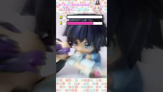 Giyuu and Nezuko compete to drink milk faster#DemonSlayer#Nendoloid#Stop motion#Nezuko#Shinobu Kocho