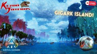 Ark: GigArk Island 1.rész - Egy különös helyen..! (GIGARK ISLAND mod map!) - Kezdő-Live