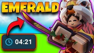 I got Emerald Dao in 4 minutes in Roblox Bedwars