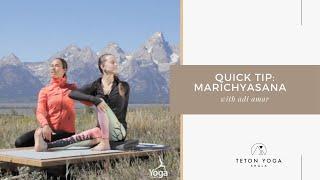 Quick Tip: Marichyasana Yoga Pose with Adi Amar and Yoga Today