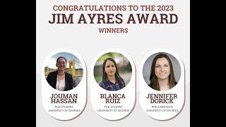 GAFP 2023 Jim Ayres Young Investigator Award Winners