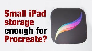 How much iPad storage do you need for Procreate?