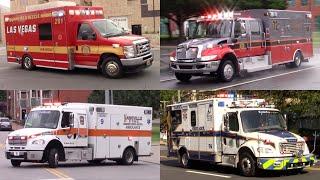 Ambulances Responding Compilation - Best Of 2024