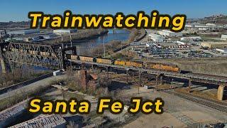 2023-04-01 Trains at Santa Fe Jct KCMO