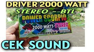 Driver Amplifier 2000 Watt SCORPIO by: CKJ