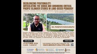 Ponipate Rokolekutu: Decolonizing Positionality